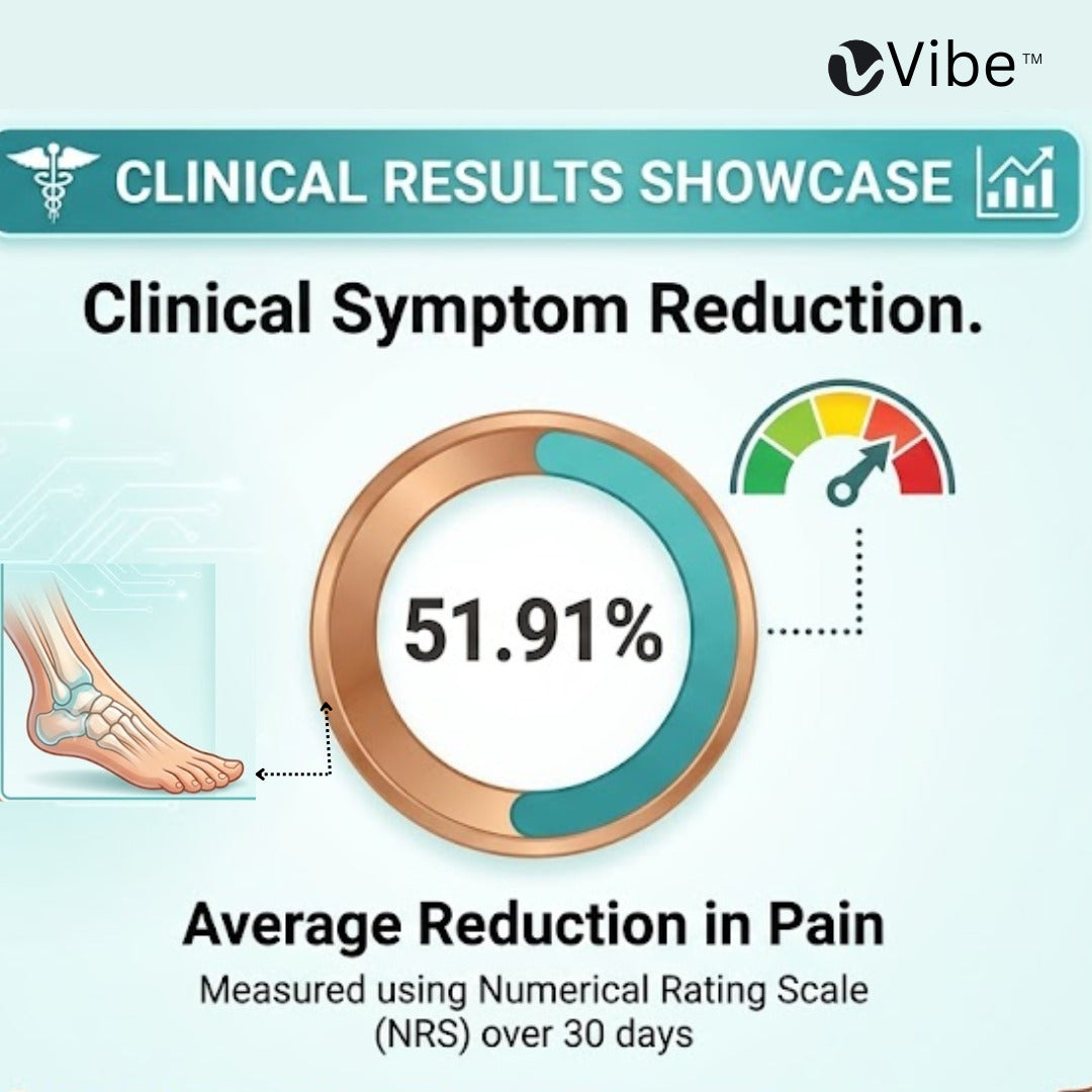 Vibe Neural Shield Sleep Socks | Clinically Validated Copper-Carbon Infused for Neuropathy Foot Comfort